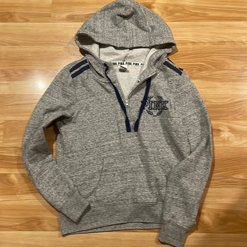 Pink half zip hoodie